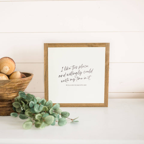 I Like This Place | Wall Art