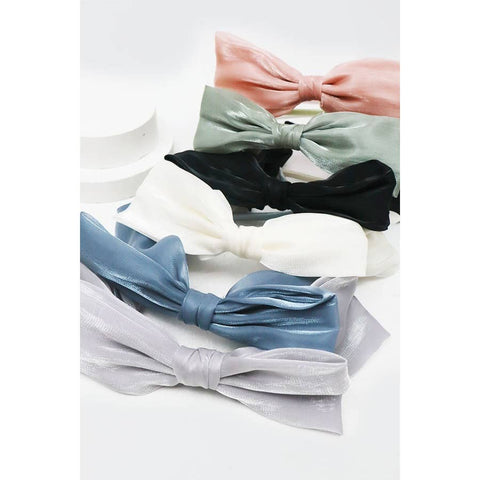 Shimmer Organza Bow Headband