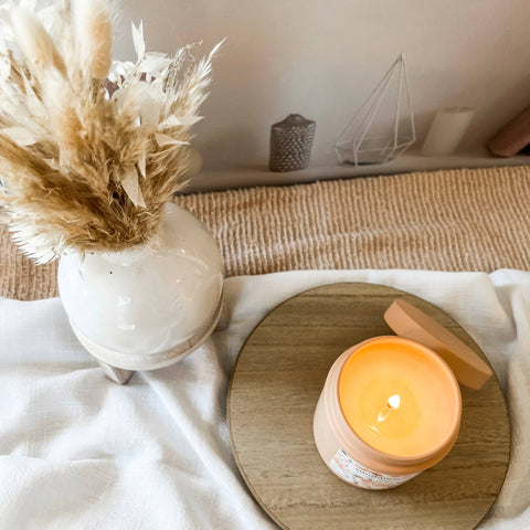 Cactus blooms | deluxe soy candle tin