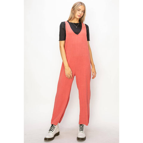 Linen Sleeveless Jumpsuit