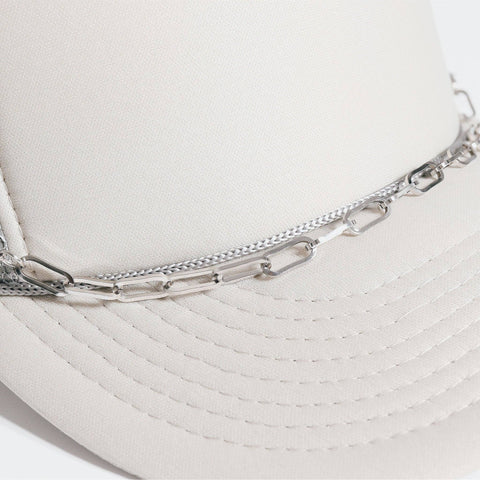 Trucker Hat Chain: 18K Gold PVD Stainless Steel Paperclip