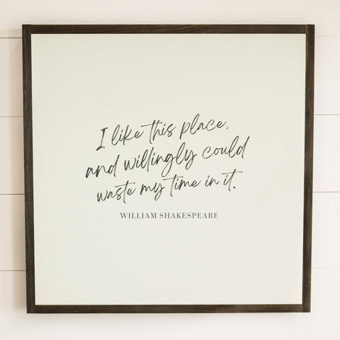 I Like This Place | Wall Art