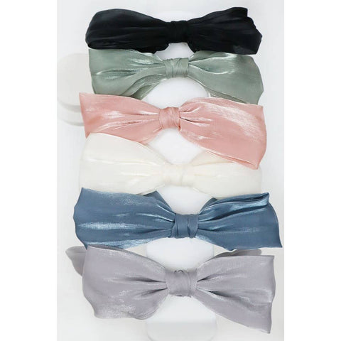 Shimmer Organza Bow Headband