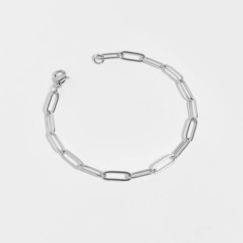 Stainless Steel Paperclip Chain Bracelet