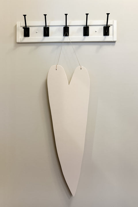 Rustic Wood Heart Sign, Door Hanger Decor