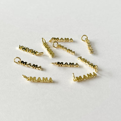 MAMA Tiny Charm - 18K Gold Plated Brass