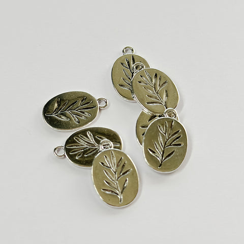 Olive Branch Stainless Steel Charm