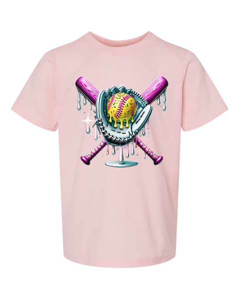 Softball Drip Youth T-Shirt