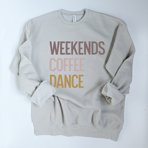 Weekends. Coffee. Sports. Ultra Soft Sweatshirt - Multiple Sports Available