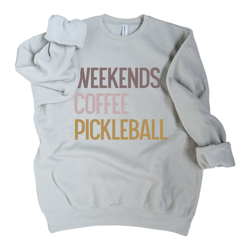 Weekends. Coffee. Sports. Ultra Soft Sweatshirt - Multiple Sports Available