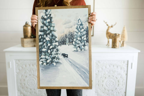 The Cottage After a Snowfall | Fine Art