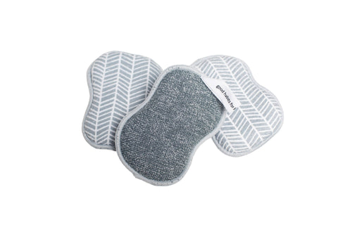 RE:Usable Sponge Set of 3 - Branches in Grey