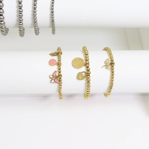 18K Gold PVD Stainless Steel Dainty Dragonfly Charm