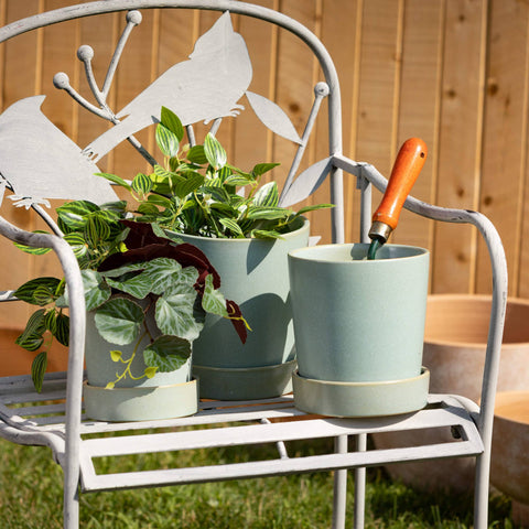 Modern Matte Mint Planters, 3 Sizes Available