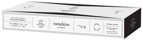 White Cloudburst Ramekins Set of 4