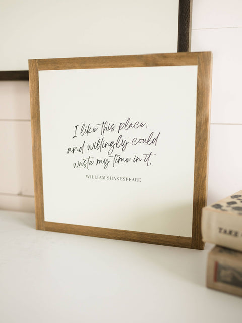 I Like This Place | Wall Art