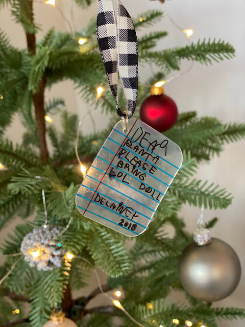 Letter to Santa Keepsake Ornament Kit