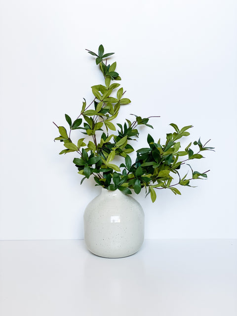 Pointed Eucalyptus faux greenery stems