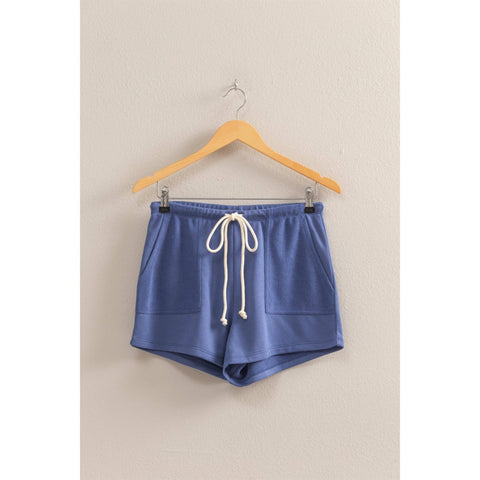 Comfy Mid-Waist Drawstring Shorts