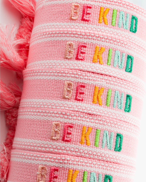Colorful Embroidered Bracelets | Blush | Be Kind