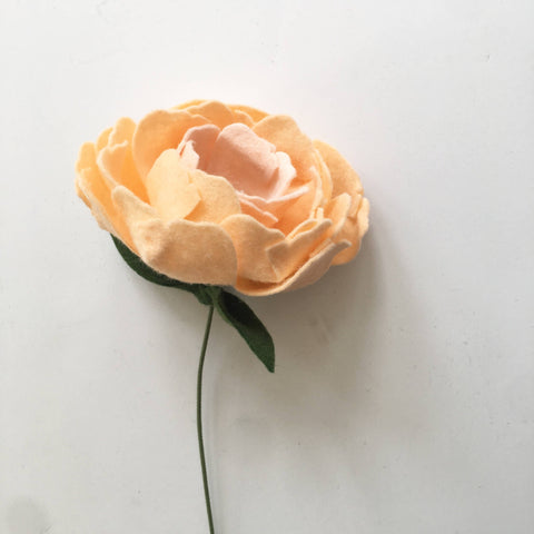 Peony Felt Flowers