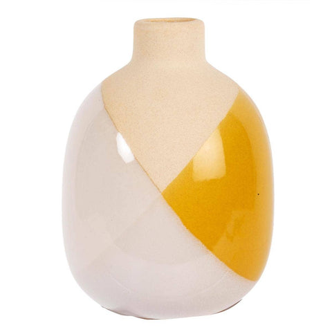 Truu Design Dipped Glaze Bud Vase, 3"D x 4"H
