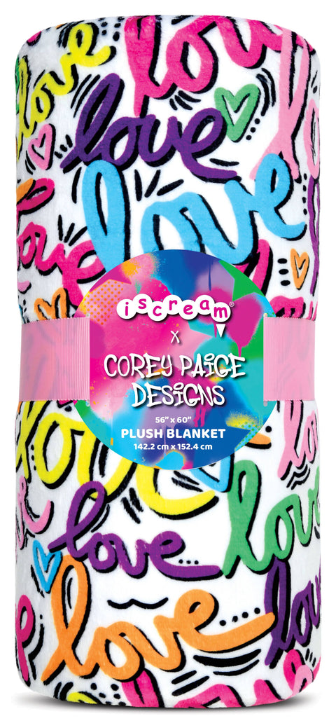 COREY PAIGE LOVE LETTERS PLUSH BLANKET