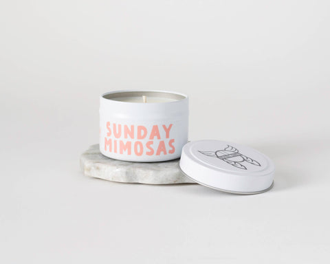 Sunday Mimosas Candle Tin | Spring Collection