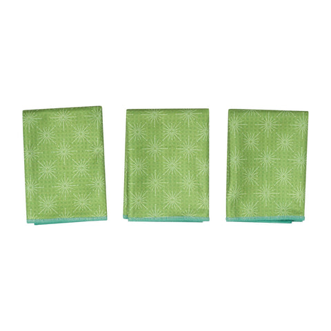 Mighty Mini Towel (Set of 3) Reversible - RJW Lemon Sparkle