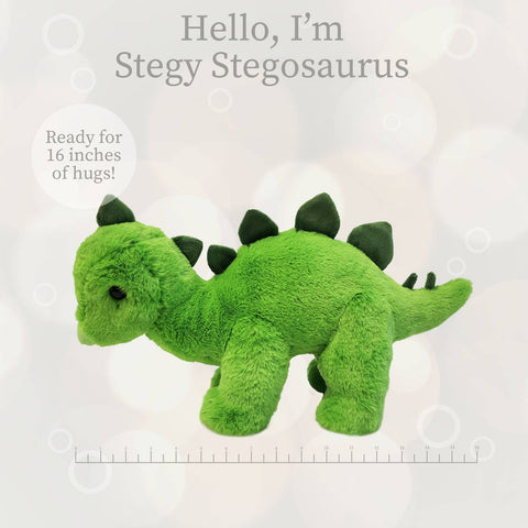 World's Softest Baby 16 inch - Green Stegosaurus