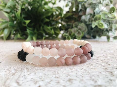 Berry Quartz diffuser bead bracelet- 6 MM