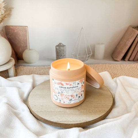 Citrus sunshine | deluxe soy candle tin