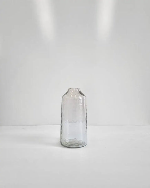 Siena Hammered Bud Vase | Handblown in India