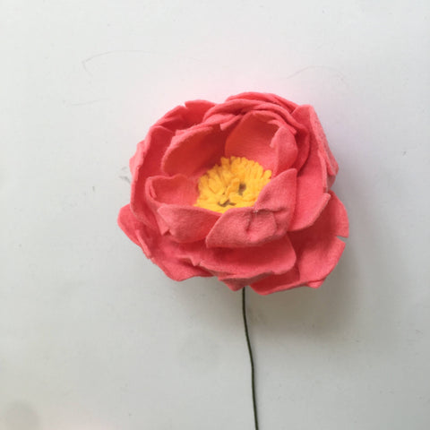 Peony Felt Flowers