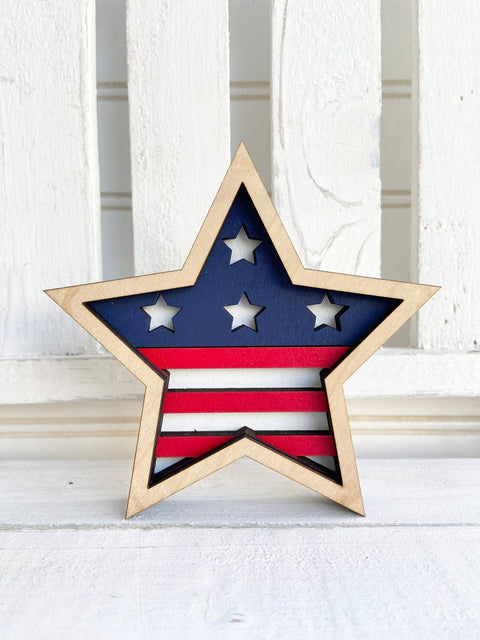 Patriotic Stars, Patriotic Decor, July 4th Decor