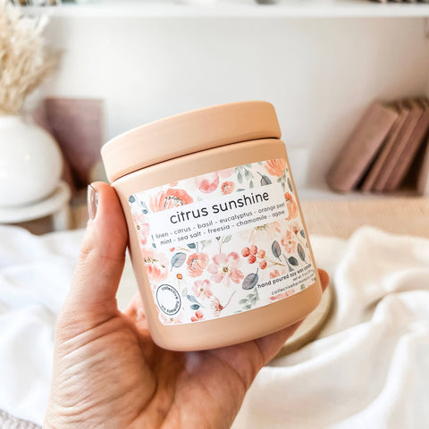 Citrus sunshine | deluxe soy candle tin