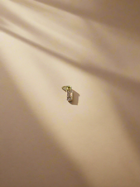 Rectangle Crystal Charm