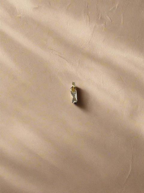 Rectangle Crystal Charm