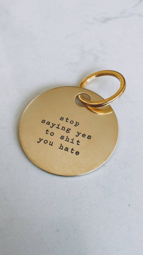 Brass Keychain
