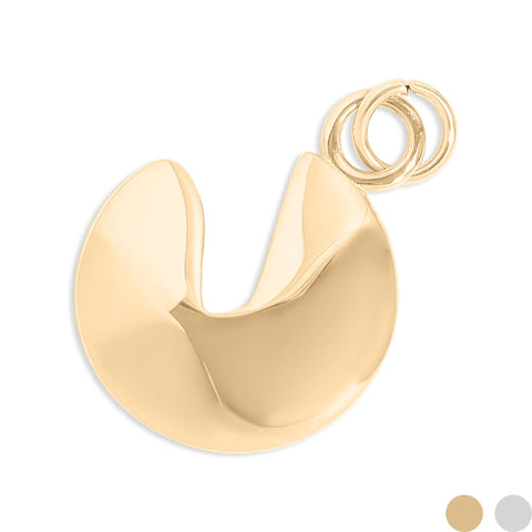 18K Gold PVD Stainless Steel Fortune Cookie Charm