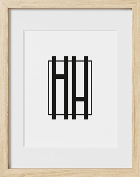11x14, Beige Oak Glass Frame