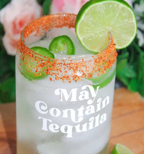 May Contain Tequila | Beer Can Glass | Libbey Glass