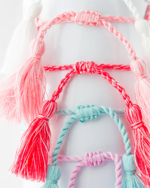 Colorful Embroidered Bracelets | Blush | Be Kind