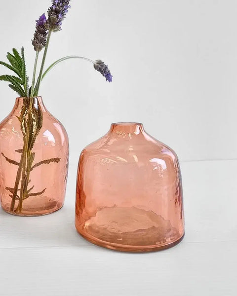 Bella Hammered Bud Vase | Handblown in India