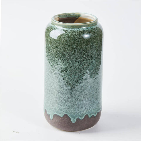 Truu Design Dipped Glaze Ceramic Vase, 5.1"x10"