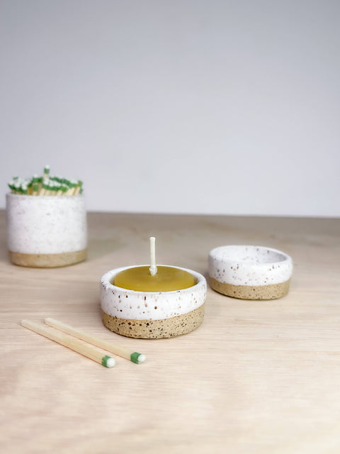Reusable Ceramic Tea Light Holder