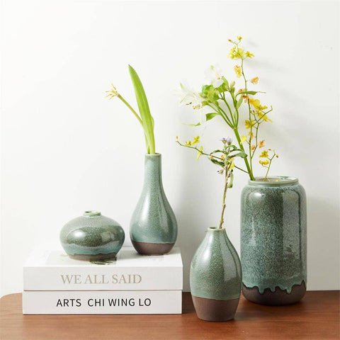 Truu Design Dipped Glaze Ceramic Vase, 5.1"x10"