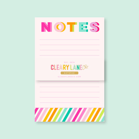 Notepad | 4"x6" | Rainbow Stripes