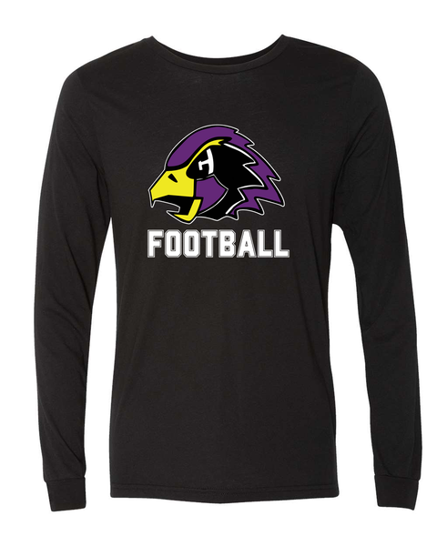 Chaska Hawks Football Long-Sleeve Tri-Blend Tee