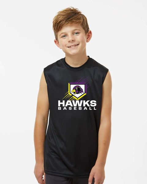 Chaska Hawks Baseball Sleeveless Performance Tee - Youth & Adult
